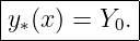 -------------
|           |
y∗(x)-=-Y0.--
