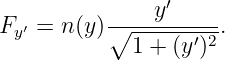           -----y′----
Fy′ = n(y)∘ ------′-2.
            1 + (y )
