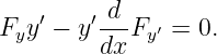     ′   ′-d-  ′
Fyy  − y dx Fy = 0.
