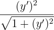 (y′)2
∘--------′2-
1 + (y )