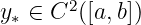 y∗ ∈ C2([a,b])  