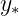 y∗ 