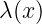 λ(x)  