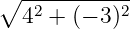 ∘ -----------
42 + (− 3)2