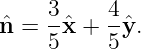 ˆn = 3-ˆx + 4yˆ.
    5     5
