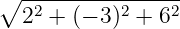 ∘ -2-------2----2-
2 + (− 3) + 6
