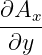 ∂Ax
----
∂y