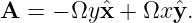 A  = − Ωy ˆx + Ωx ˆy.
