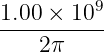          9
1.00-×-10-
    2π