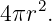 4πr2.
