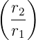 ( r  )
  -2
  r1