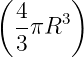 ( 4 )
-πR3
3