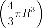 ( )
4- 3
3πR