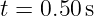 t = 0.50s
