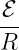 ℰ-
R
