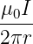 -μ0I
2 πr