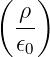( ρ )
  --
  𝜖0