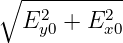 ∘ ----------
  E2y0 + E2x0