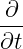 ∂--
∂t
