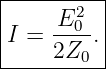 |------2--|
I =  E-0. |
-----2Z0---
