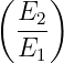 (   )
 E2-
 E1