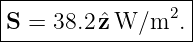 |------------------|
|                2 |
-S-=-38.2-ˆzW/m----.
