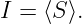 I = ⟨S⟩.
