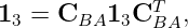 1  = C    1 CT  ,
 3     BA  3  BA
