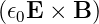 (𝜖0E × B )