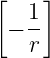 [  1]
 − --
   r