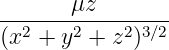        μz
--2----2----2-3∕2-
(x  + y +  z )