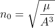       ∘ -μ--
n0 =    --3
        A
