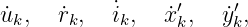           ˙      ′    ′
˙uk,  r˙k,  ik,  x˙k,  ˙yk,
