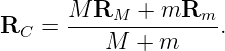       M--RM--+-mRm---
RC  =     M  + m     .
