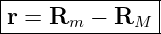 |--------------|
|r = Rm  − RM  |
----------------

