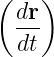 (    )
  dr-
  dt