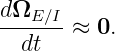 dΩE-∕I-
  dt   ≈ 0.

