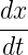 dx-
dt
