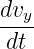 dvy-
 dt