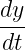 dy-
dt