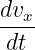 dvx-
dt