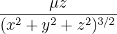        μz
--2----2----2-3∕2-
(x  + y  + z )