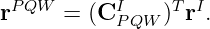 rP QW  = (CI    )TrI.
            PQW
