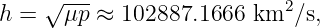     √ ---
h =   μp ≈  102887.1666 km2 ∕s,

