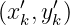 (x′,y′)
  k  k
