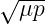 √ ---
  μp