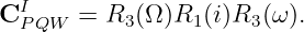 CIPQW  = R3 (Ω )R1 (i)R3(ω ).
