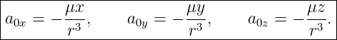 |--------μx--------------μy--------------μz--|
|a0x = − -3-,    a0y = − -3-,    a0z = − -3-.|
---------r---------------r---------------r----
