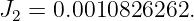 J2 = 0.0010826262.
