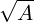 √--
 A